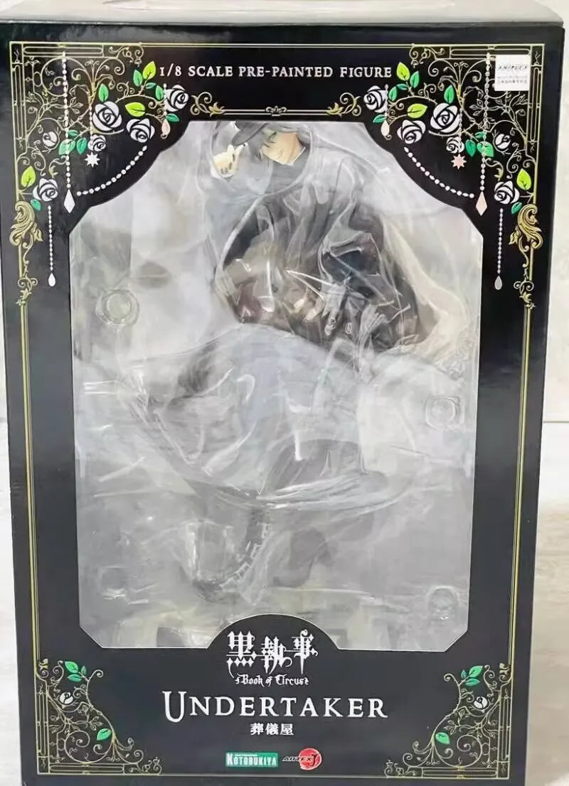 In Stock Original Kotobukiya Kuroshitsuji Black Butler Undertaker  Anime Figurine PVC Action Figure Collectible Model Toy Doll
