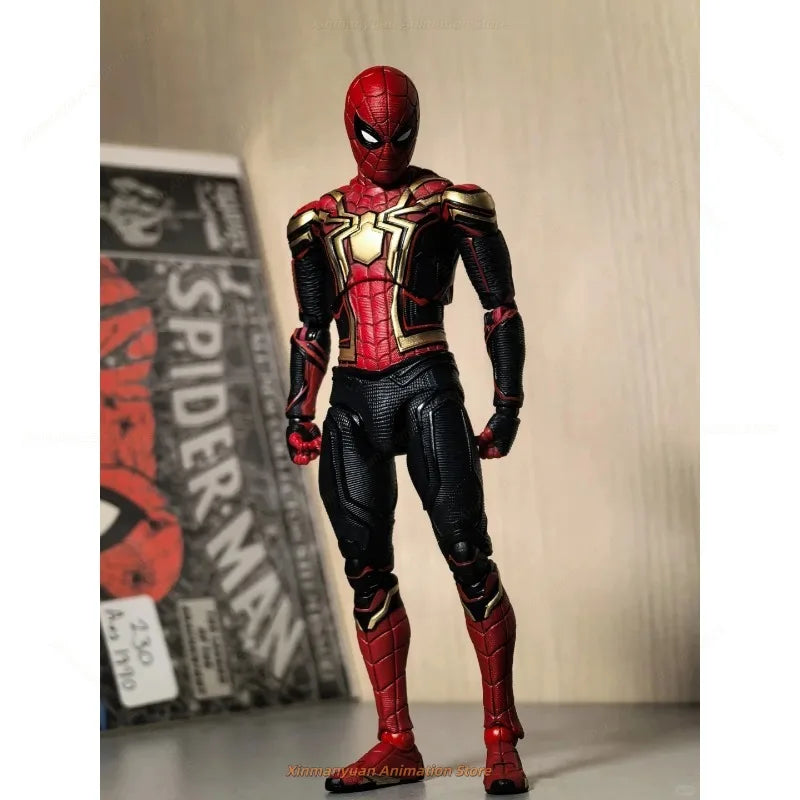 In Stock Genuine MEDICOM MAFEX Spider-Man Hero No Way Home Fusion Armor 1/12 Action Figure Model Toys