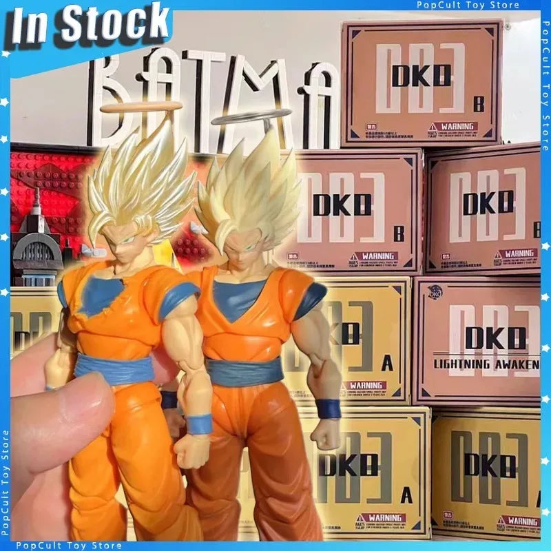In Stock DKO TOYS Dragon Ball Z Action Anime Figure SHF SSJ2 Super Saiyan 2 Son Goku Broly Heads Accessories Headsculpt Toys