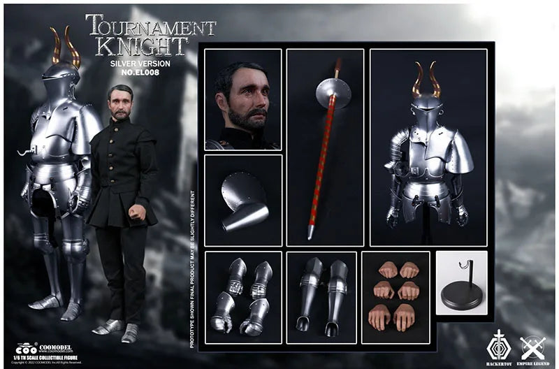 COOMODEL EL008 EL009 1/6 Super Alloy Empire Legend Competitive TOURNAMENT Knight Male Soldier Full Set 12'' Action Figure