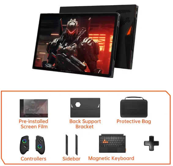OneXPlayer X1pro AMD AI HX 370/8840U Onexconsole 10.95 Inch Qculink Laptop Replaceble D-PAD Wins Hello AI Camera Gaming Console