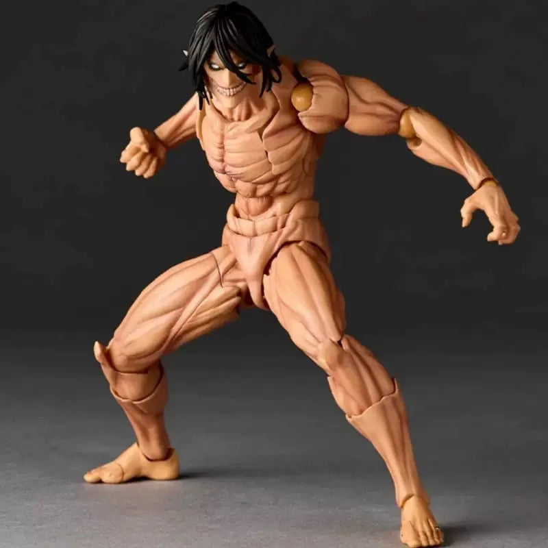 Kaiyodo Armored Titan Figures Revoltech AMAZING YAMAGUCHI Attack on Titan Eren Jaeger Anime  Action Figures Ko Model Toys Gift