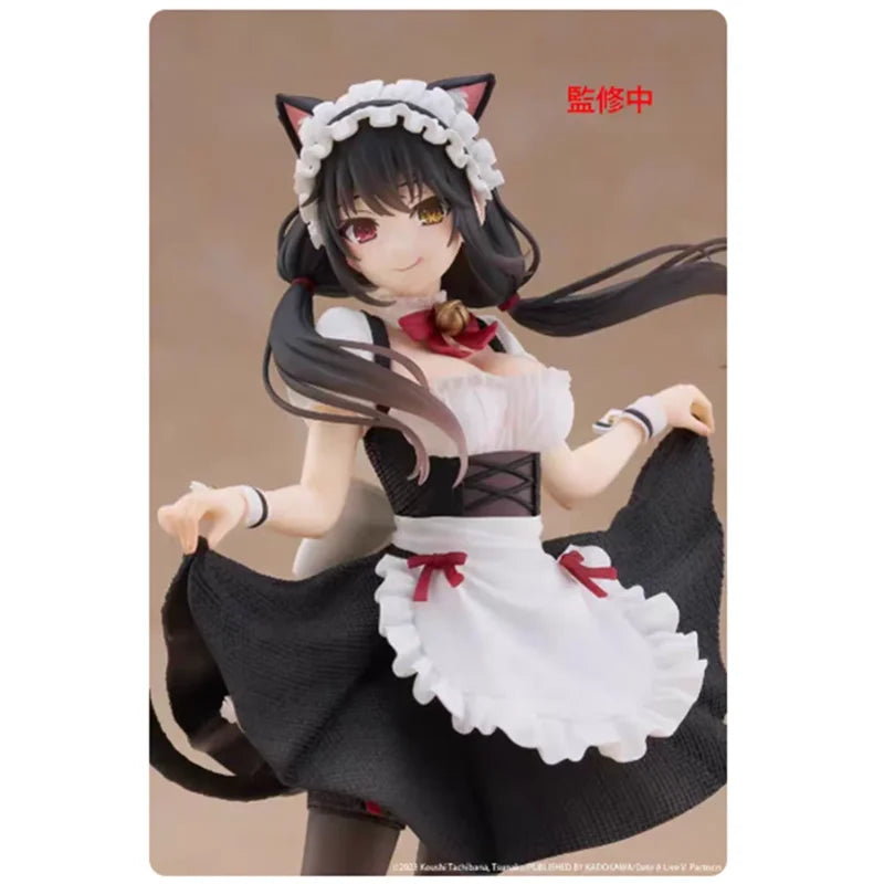В наличност Оригинален TAITO DATE A LIVE Токисаки Куруми PVC 18 см аниме герой модел колекция играчки подаръци