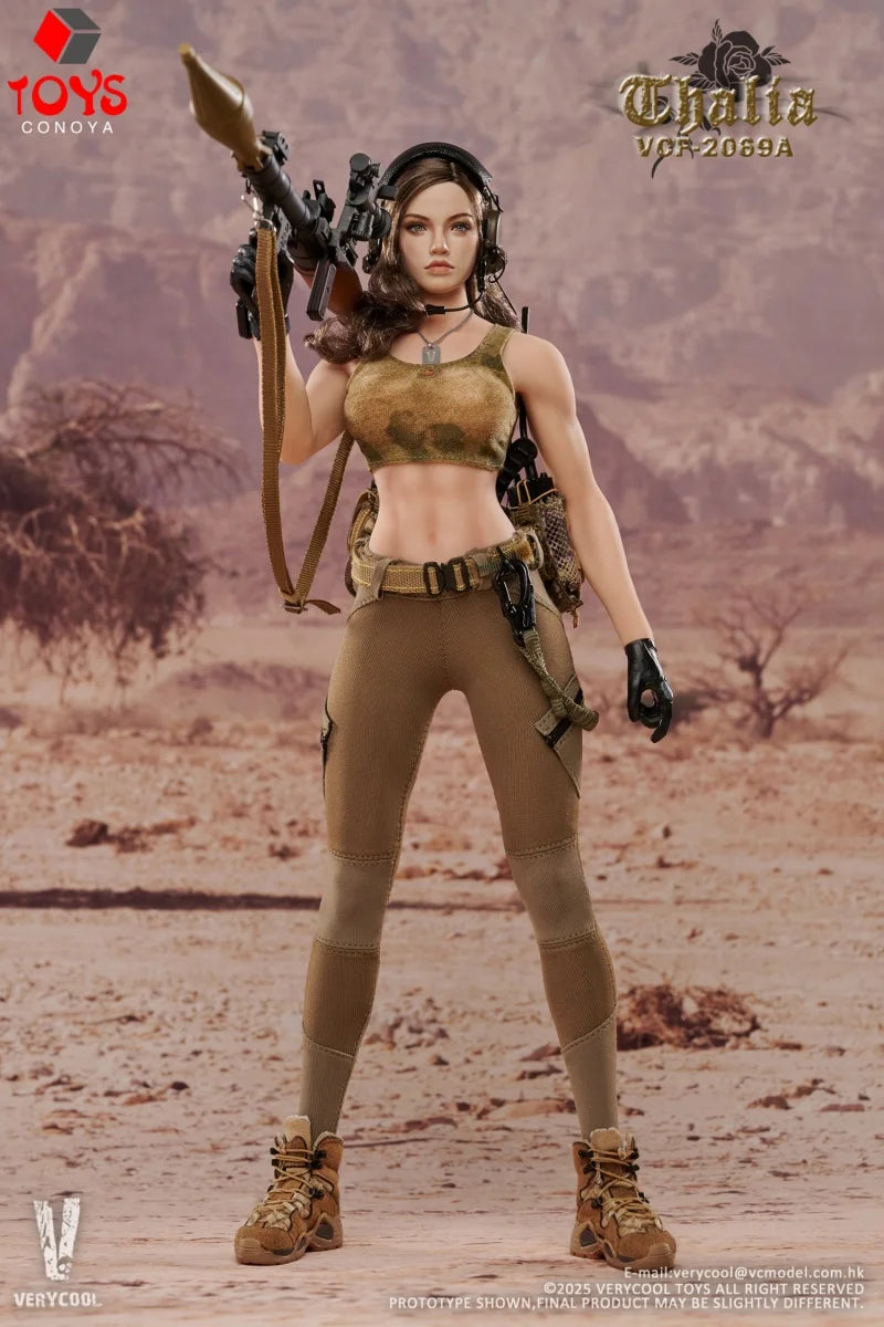 【2026 Q1】VERYCOOL VCF-2069 1/6 Scale Desert Soldier Thalia Action Figure Full Set 12" Female Soldier Action Figure Toy Model
