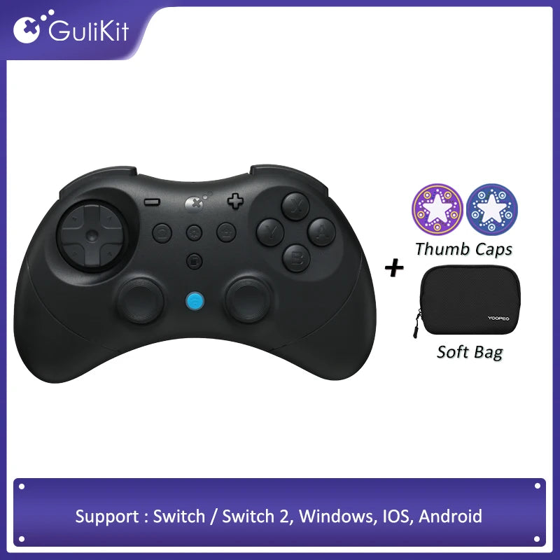 GuliKi Elves 2 Pro Wireless Controller with Hall Joysticks for Nintendo Switch / Switch 2 Android / IOS /Windows Gamepad