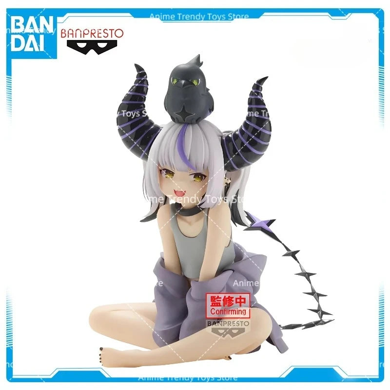 In Stock Original Bandai Banpresto Relax Time Hololive La+ Darknesss Kawaii Anime Loli Girls Figures Model Toys Decoration Gift