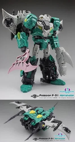 In Stock TFC Poseidon Piranacon P001-006 Submarine Crazy Fit Full Set of 6 Reprints Action Figure Transforming Toy