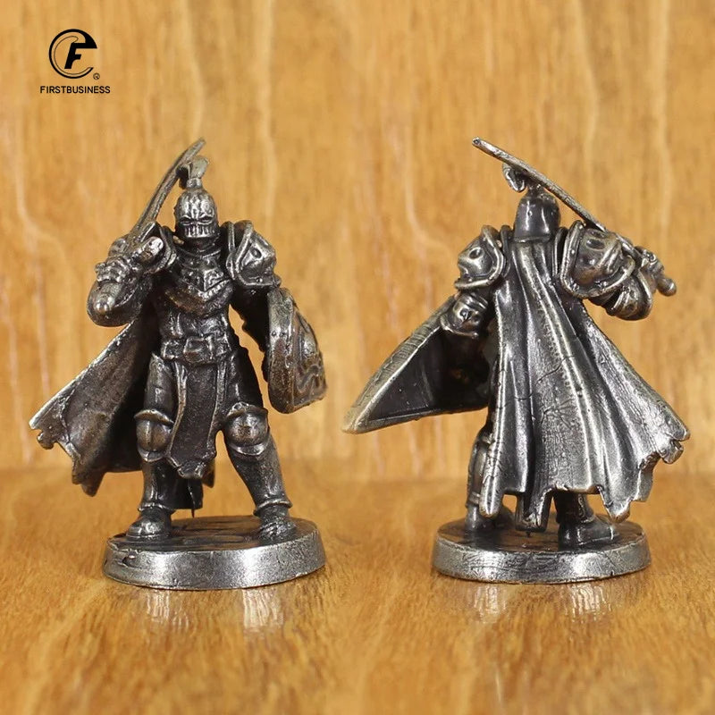 Brass knight statue, war legion soldier model, brass material, desktop decorations and collectibles, Christmas gifts