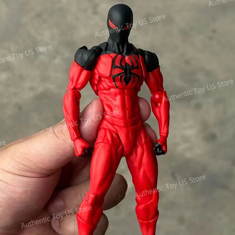 In Stock Mess Toys Spider Man Symbiote Spiderman Messtoys Black Suit Neighbor Scarlet Spider Anime Action Figure Gifts Toys