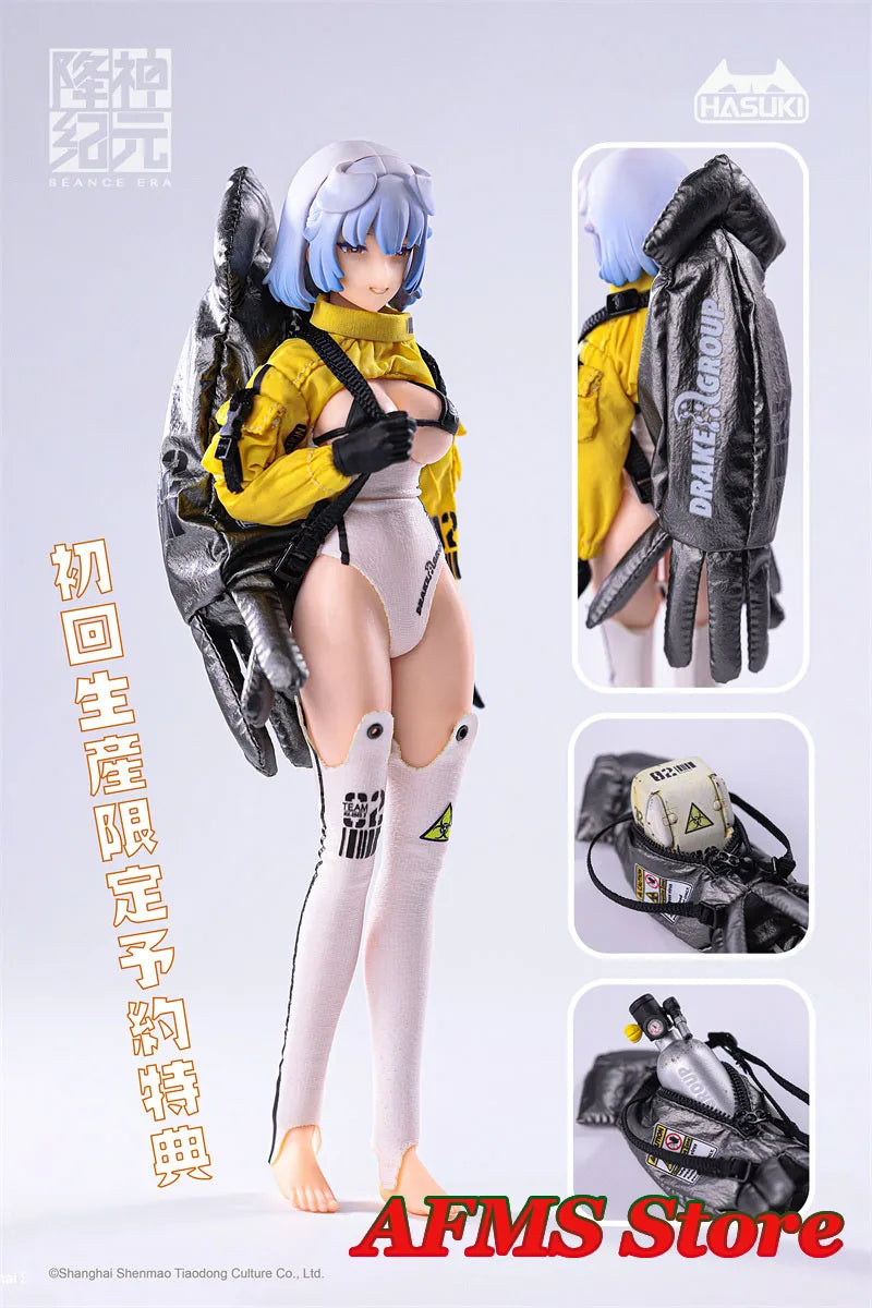HASUKI SE002 1/12 Female Soldier Craken Brave Outdoor Explorer Deep Sea Diving Girl Full Set 6" Action Figure Dolls Toys