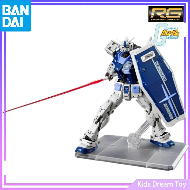 Bandai Original RG THE GUNDAM BASE LIMITED RX-78-2 GUNDAM Ver.2.0[THE GUNDAM BASE COLOR] Anime Action Figures Toys Assembly Kids