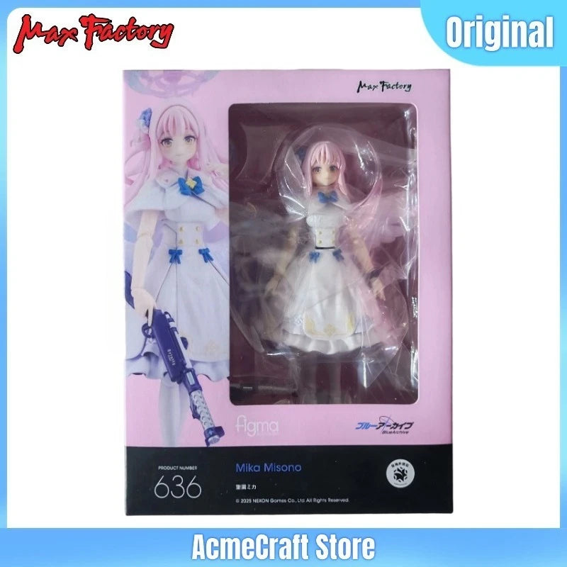 Original Max factory Figma #636 Blue Archive Mika Misono Action Figure 145mm Collectible Model