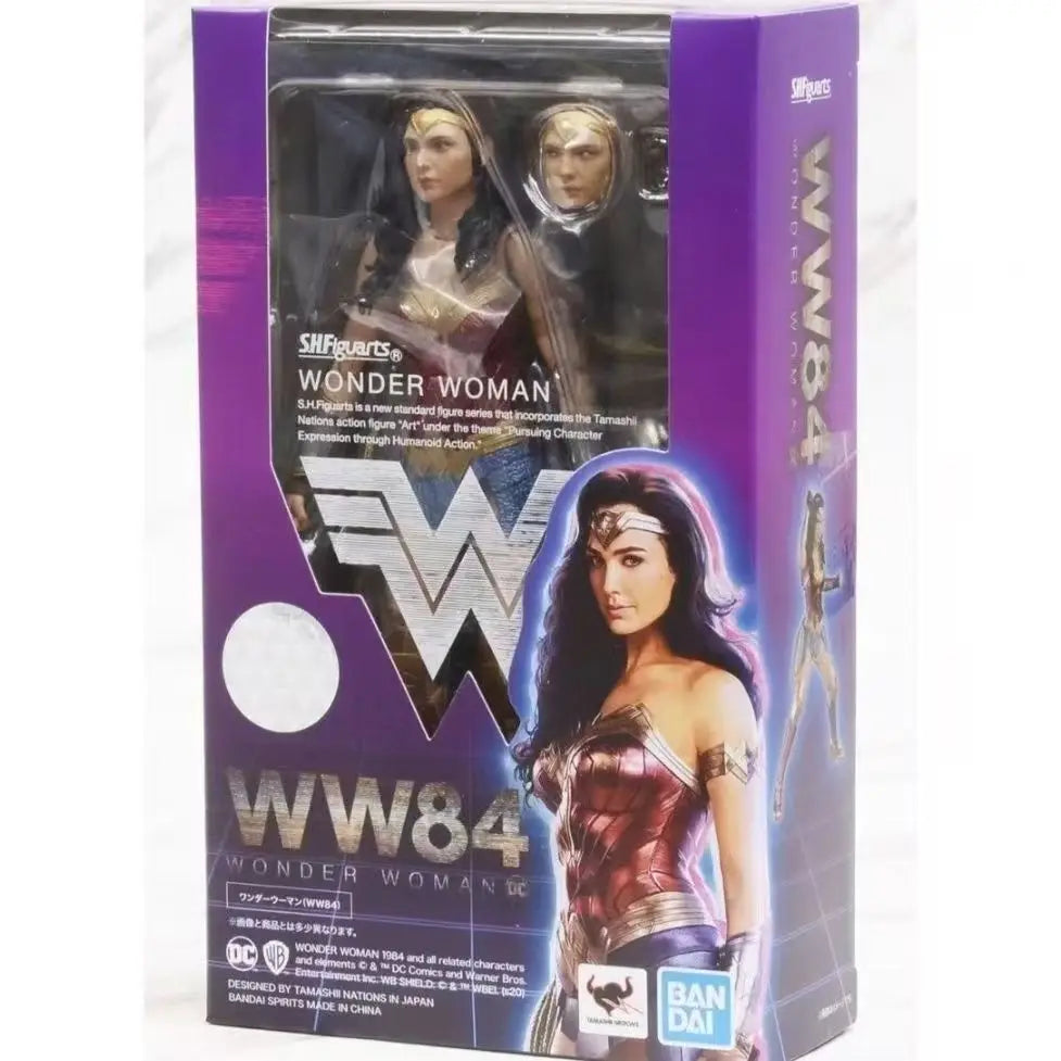 [Bandai Original] Hot-selling Toy SHF Wonder Woman Eagle Armor Version 1984 WW84 Poseable Figure Gift Collection