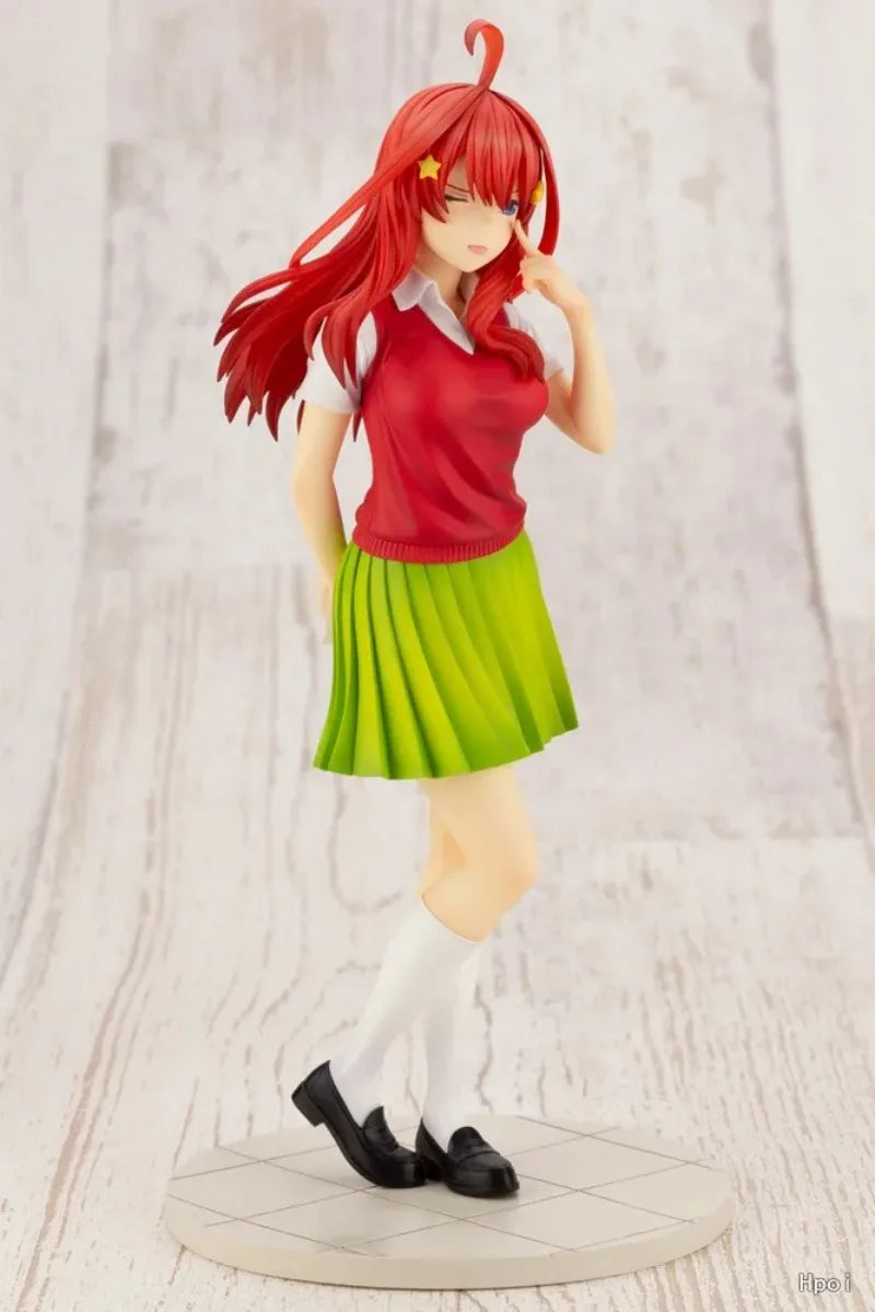 Genuine The Quintessential Quintuplets Nakano Itsuki 22.5cm Cute Girl Action Figure Anime Figure Model Toys Figure Doll Gift
