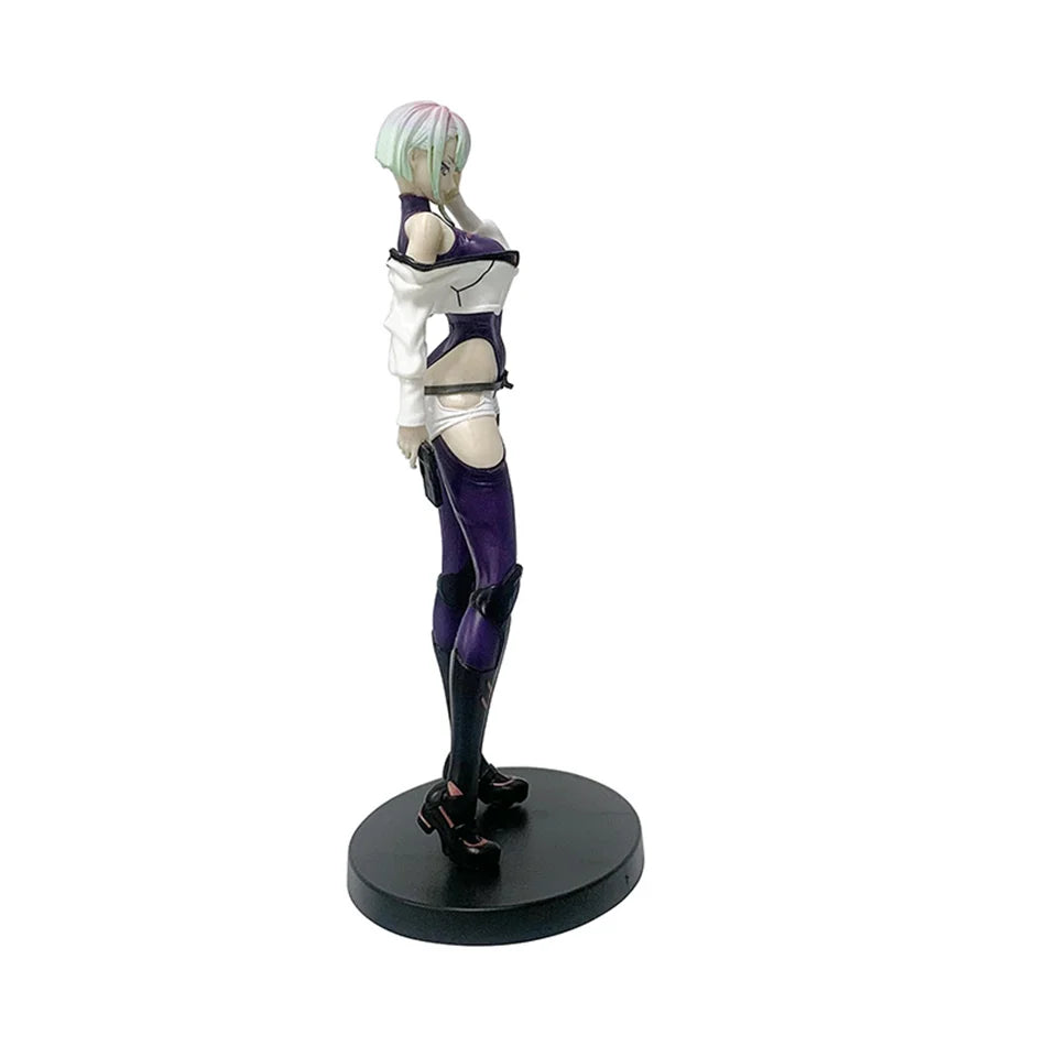 Hot Anime 22cm Cyberpunk：Edgerunners Anime Figure #2077 Super Hacker Edge Walker Lucy Action Figure Collection Model Doll Toys