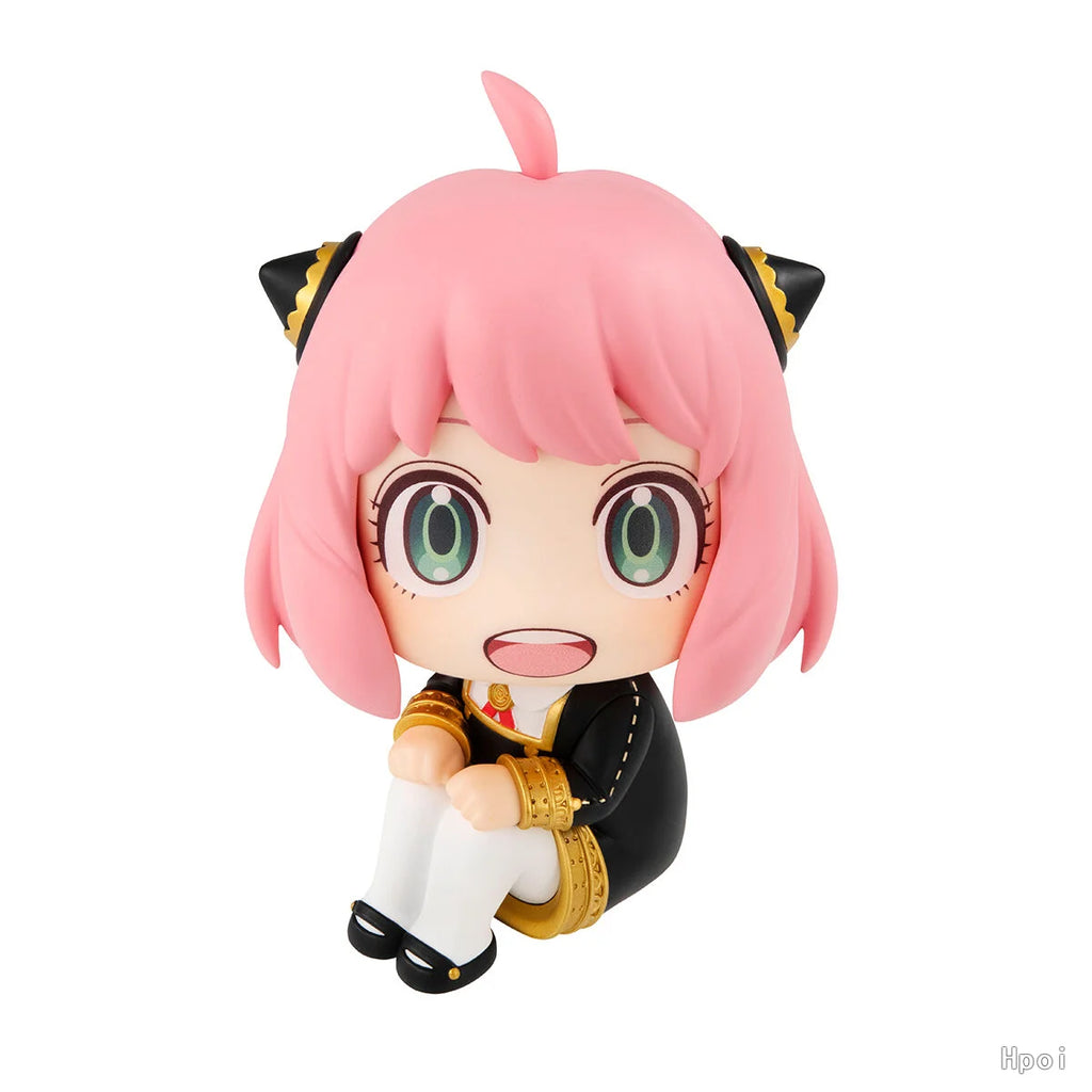 11CM Anime Spy × Family Anya Forger Figure Look Up Figure Model Toy Doll Aciton Figure PVC Desktop Car Decorations