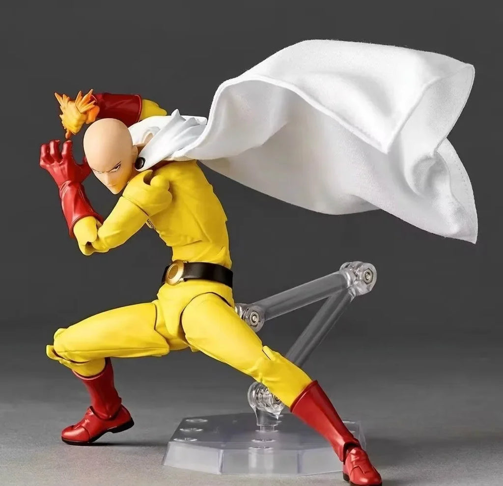 KAIYODO Amazing Yamaguchi Revoltech ONE PUNCH-MAN Saitama Action Figure PVC Statue Anime Toy Ko Model Collection Decor Gift