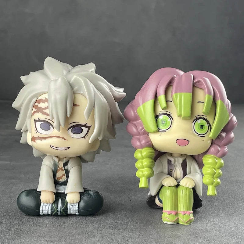 New Demon Slayer Anime Figure Shinazugawa Sanemi Kanroji Mitsuri Kawaii  Action Figure Pvc Model Toy Collection Doll Kid Gift