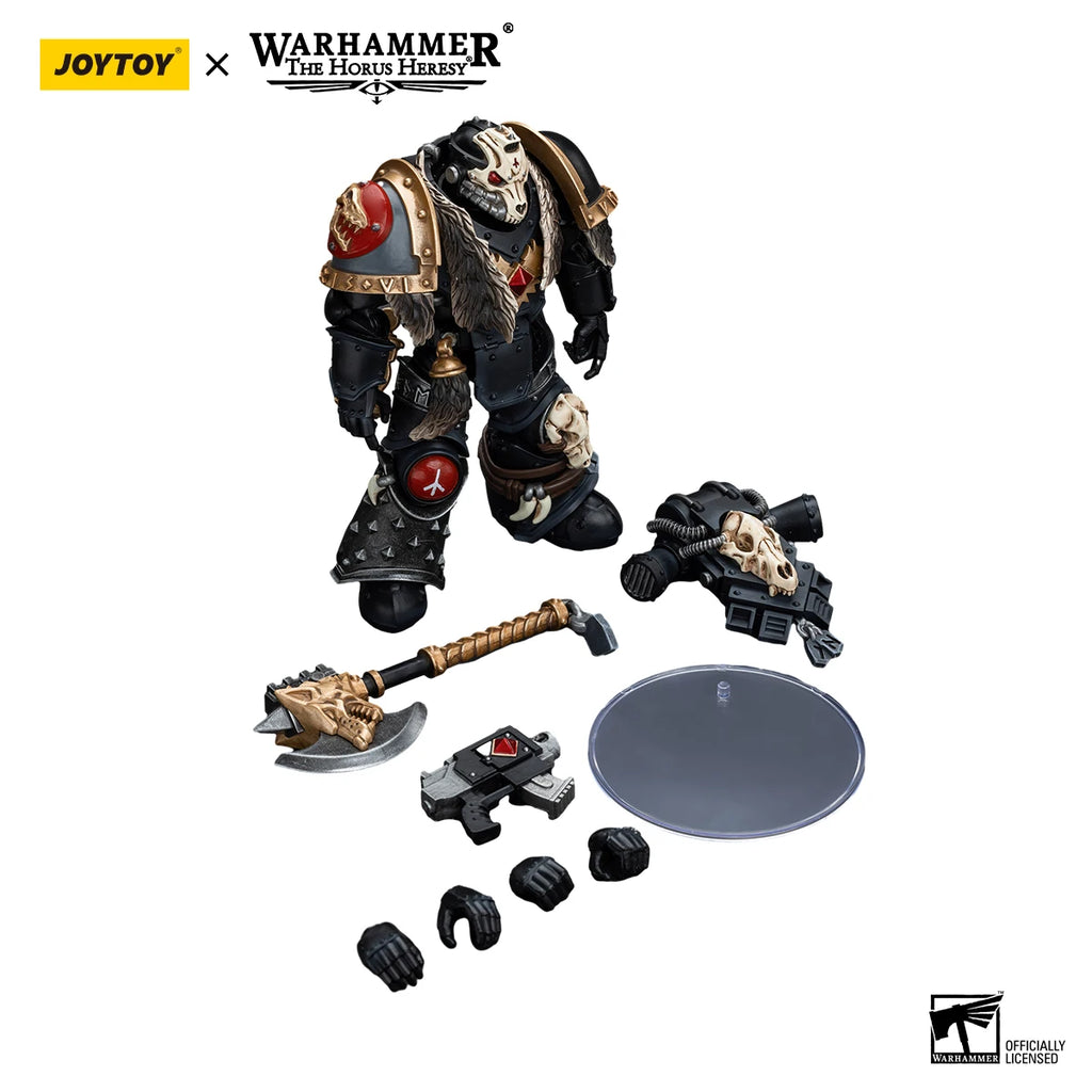 Joy Toy Warhammer 40K Space Wolves Geigor Fell-Hand Action Figure 1/18 12cm Collectible Children Toys Warhammer Birthday Gift