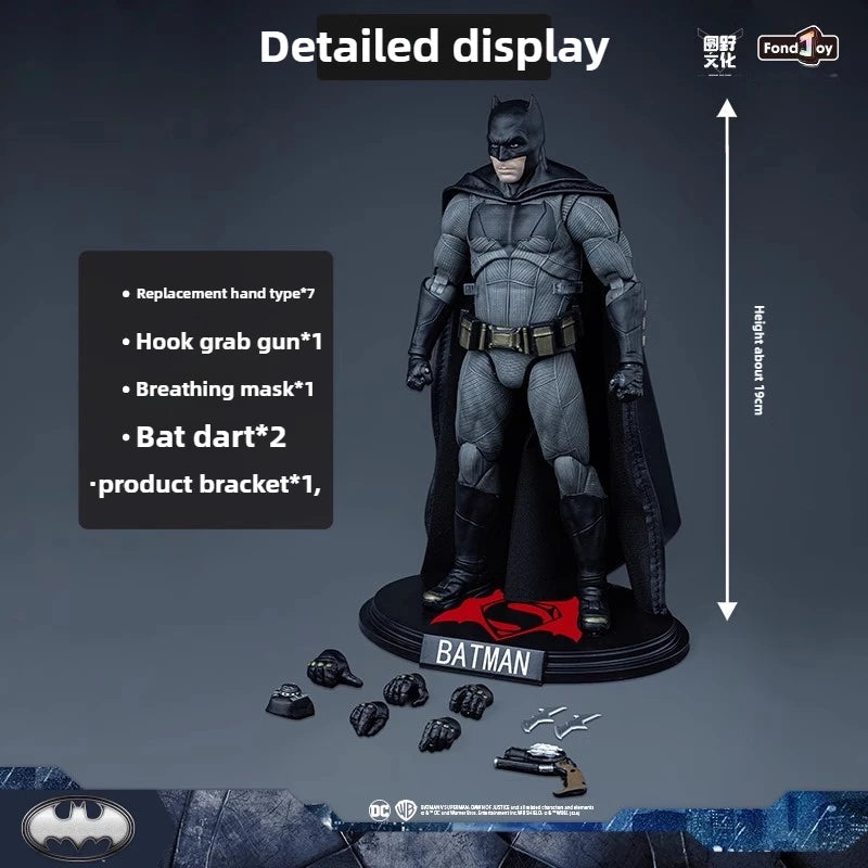 Genuine FondJoy Batman - Armored Edition Action Figure Toys Movable Model Boys Gift Fans Collection Batman v Superman Series