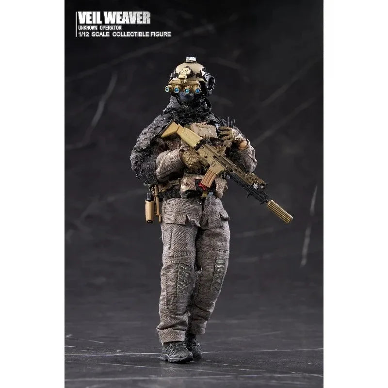 Presale HASUKI 1/12 SA04 Black Action Night Weaver WM-07 Scout Soldier Action Figures Model for Collection Scene Display