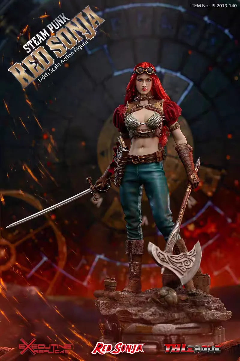 【MT】Original TBLeague PL2019-140B Queen's Divine Sword STEAM PUNK RED SONJA 1/6 Action Figure Toy