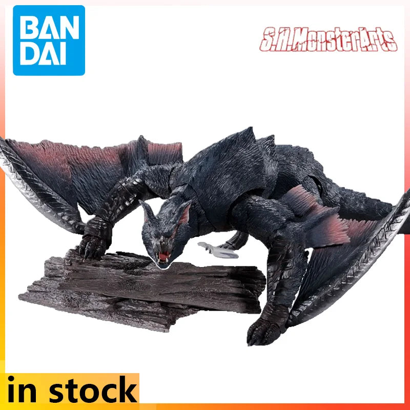 BANDAI Original S. H. MonsterArts Monster Hunter Swift Dragon Action Figure Model Toys Movable Model Ornaments Gifts for Boy