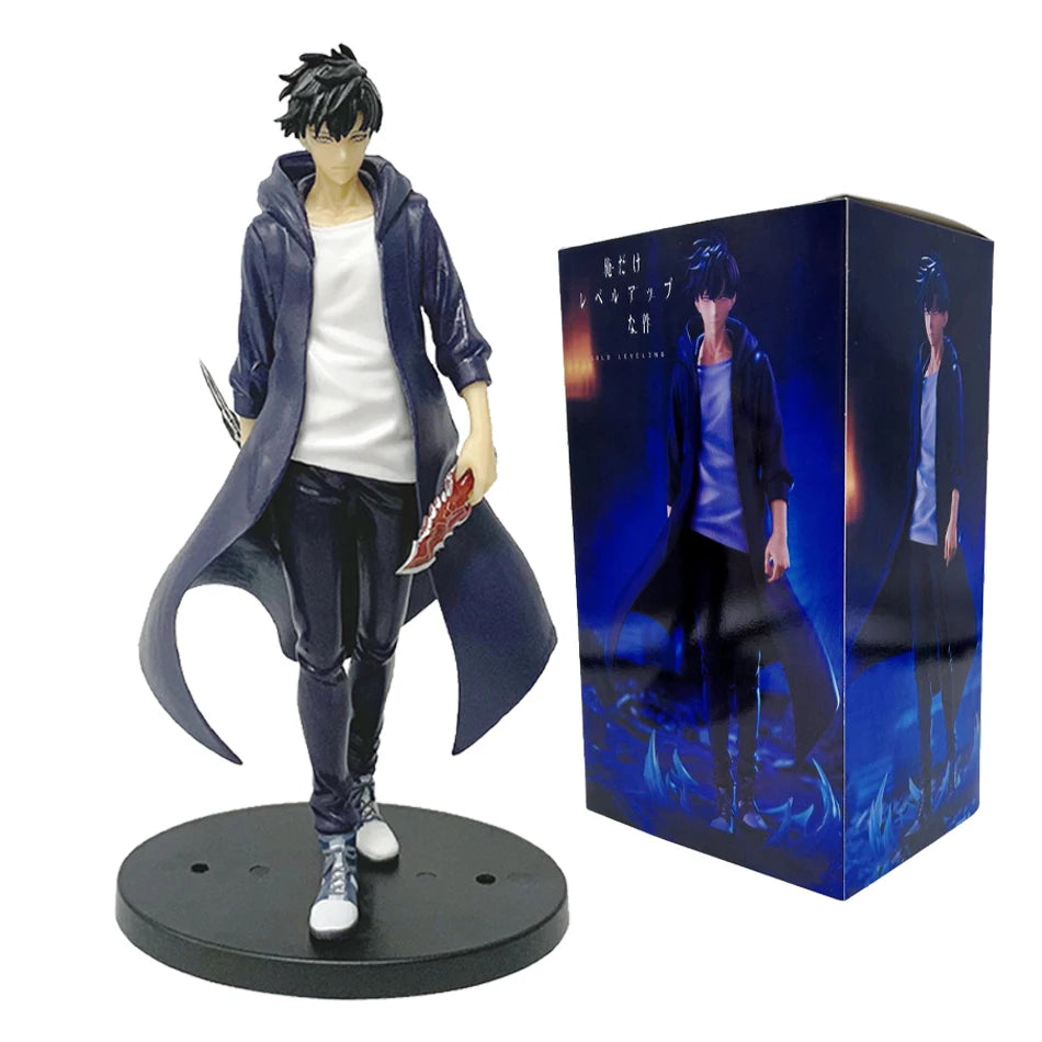 In Stock Solo Leveling (Anime Version) Figure Sung Jinwoo Action Figure 21cm PVC Collect Model Figure Display Anime Merchandise