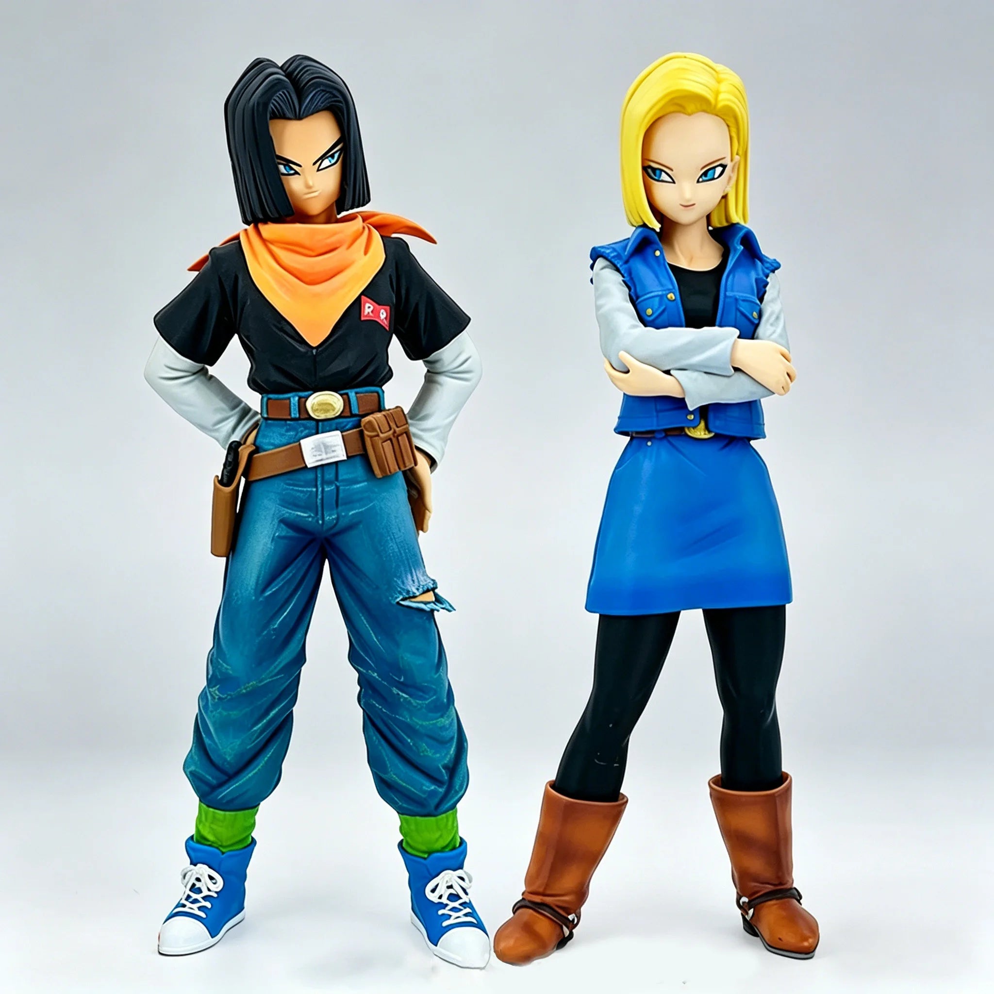 2026 24CM Dragon Ball Z Android 18 17 Anime Figure Action Figure Pvc Model Statue Collection Decoration Toy Ornaments Xmas Gifts