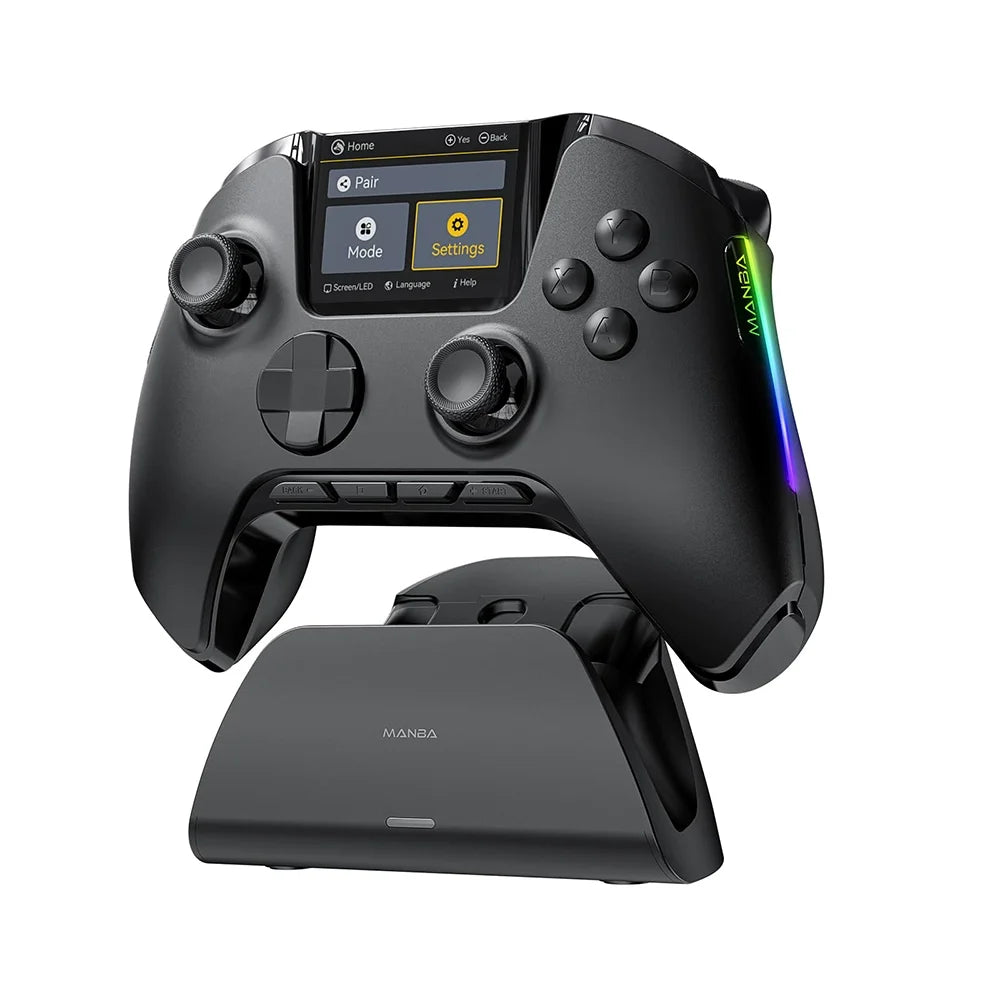 Mamba One V2 Wireless Gaming Controller for Switch/PC/iOS/Android Hall Effect Stick RGB Light 1800mAh with Charging Dock Custom