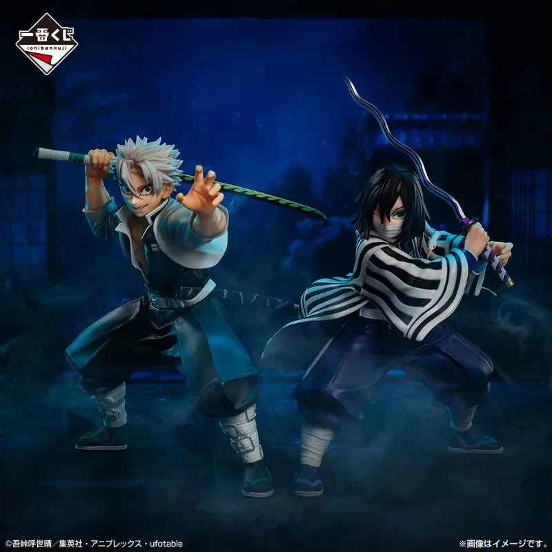 In Stock Bandai Ichiban Kuji Demon Slayer Kimetsu Hashira Training Sanemi Shinazugawa Anime Figure Action Model Toys Gift