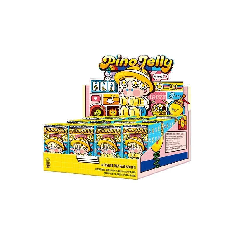 POP MART Pino Jelly How Are You Feeling Today Series Blind Box Toys Kawaii Anime Action Figure Surprise Mystery Box Dolls Girls