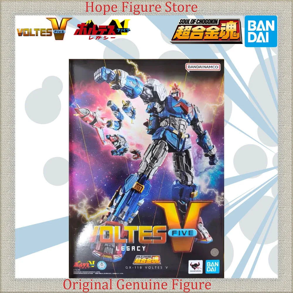 Officially Licensed BANDAI SOUL OF CHOGOKIN Voltes V Legacy GX-118 VOLTES 5 Figure Anime Action Model Toy