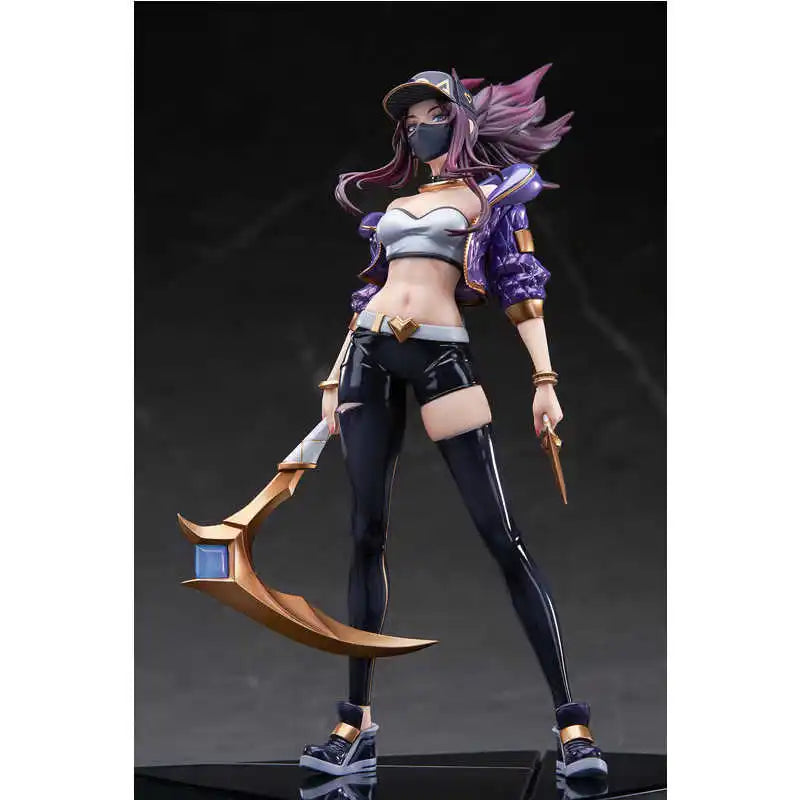 APEX INNOVATION K/DA Akali The Rogue Assassin PVC-Figur, Sammlermodell, Figur, echtes Charaktermodell, Spielzeug-Geschenksammlung