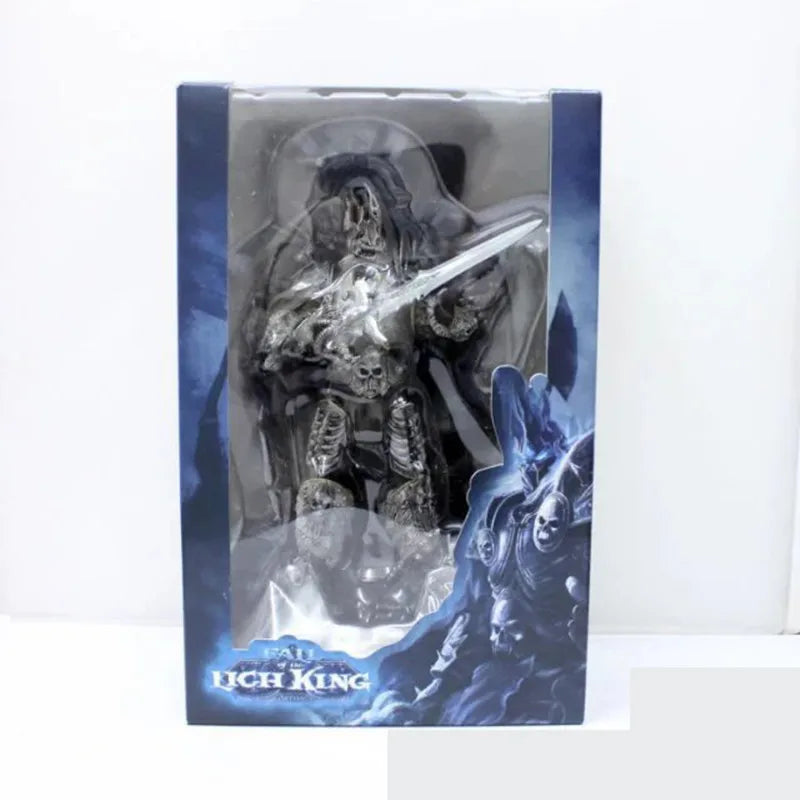 Game WOW Character Fall of the Lich King, Arthas Menethil Action Figure, PVC Statue, Collectible Model, Gift for Kids, 15cm