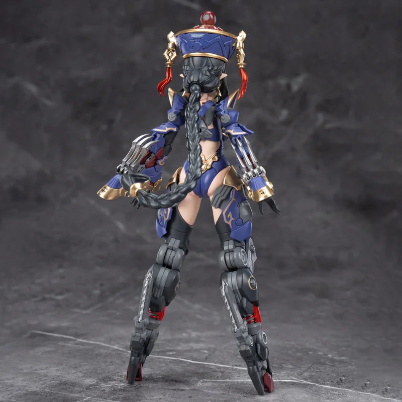 Yuanye Culture × Hemoxian Moxian Jiulian Zombie Mecha Girl and Medeta Resonance Series Assembled Movable Model Figures Ornaments