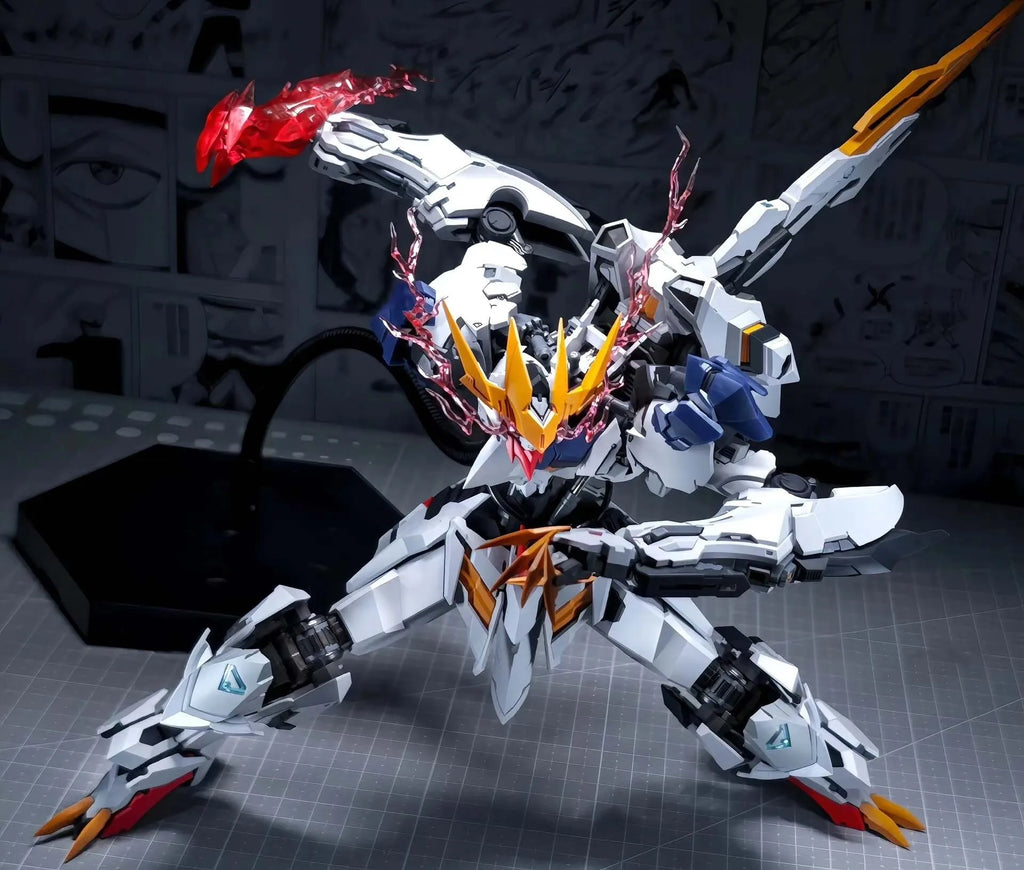 1/100 Wolf Model Barbatos Assembly Model Kit Wolf Technology Alloy Skeleton Action Figure Doll Statue Collection Model Toys Gift