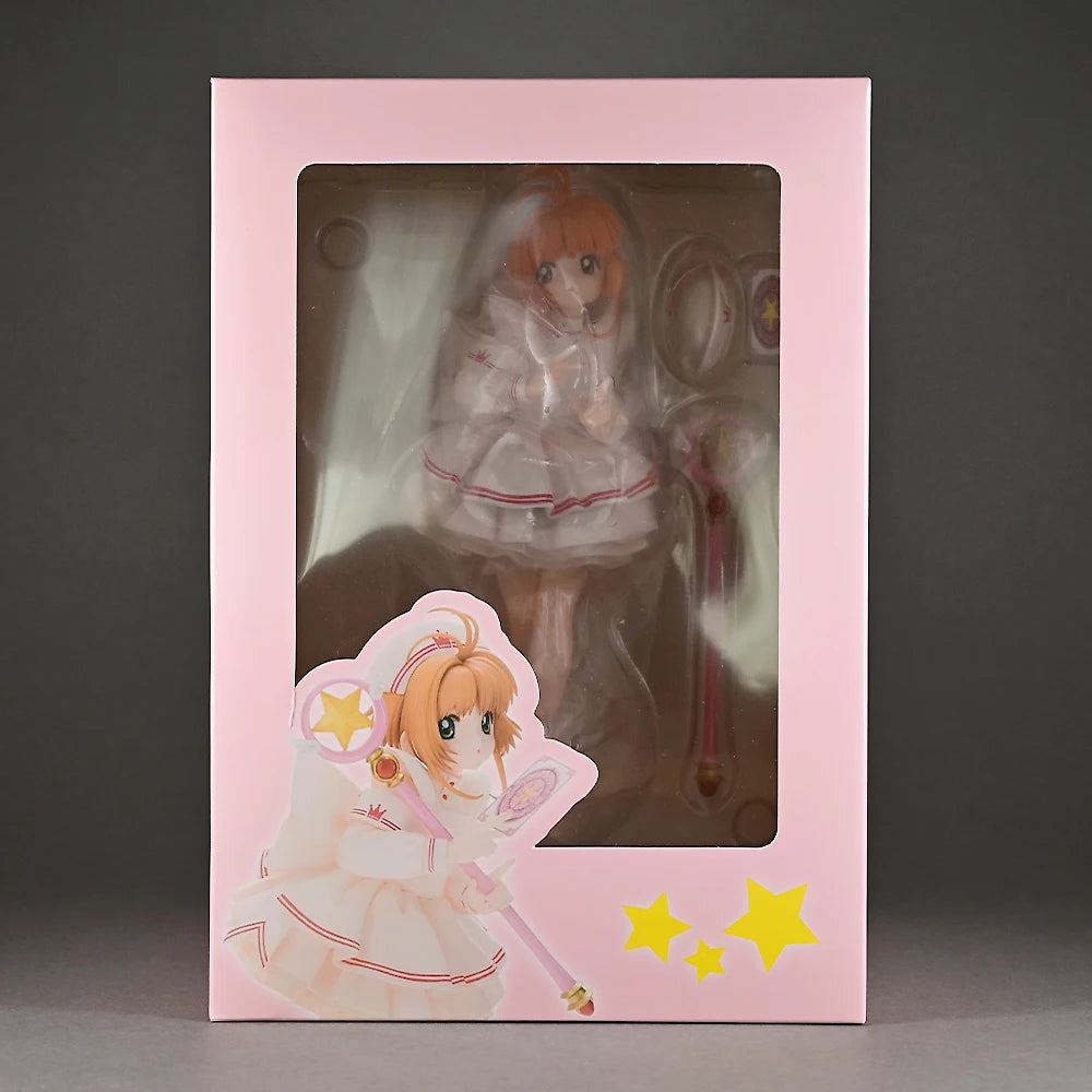 Xiaotao Cardcaptor Sakura Nurse Uniform GK Figure 22CM Upgraded Face Sculpture Anime Statue Magic Wand Clow Card Gift For Otaku
