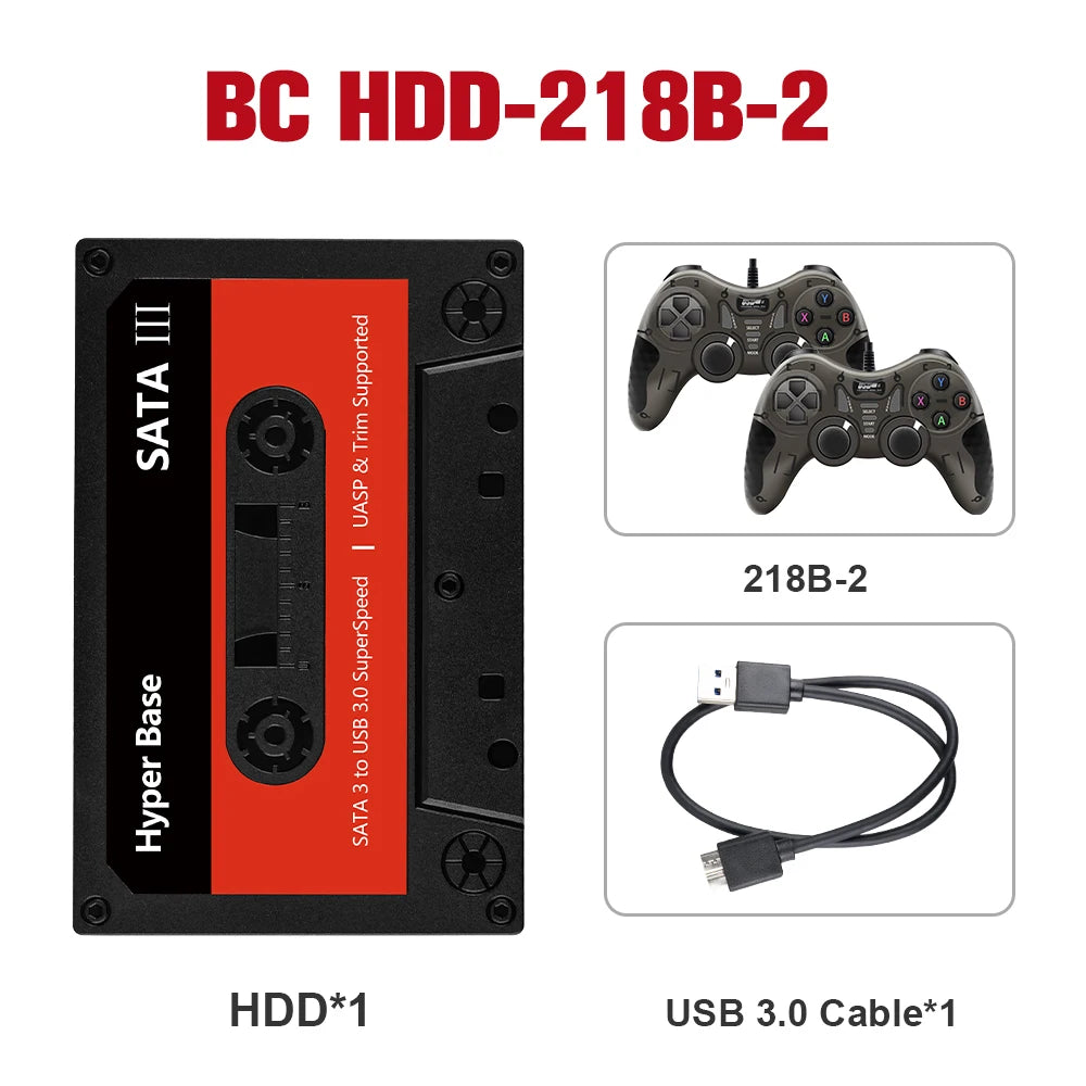 Batocera 500GB/2TB Retro Game Console With 52000+Games Gaming HDD For PS3/PS2/Wii/Sega Saturn/N64/NDS/SNES/MAME for Windows PC