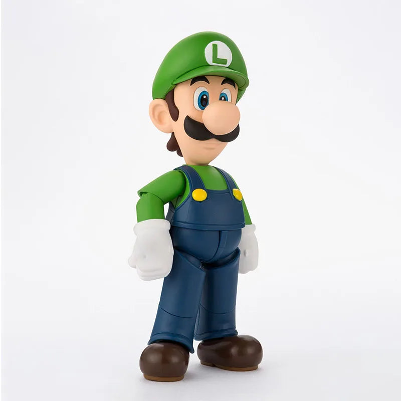 In Stock Genuine Bandai Super Mario Model Kit SHF Luigi Anime Action Figure Collection Finished Model Boys Toys Birthday Gifts
