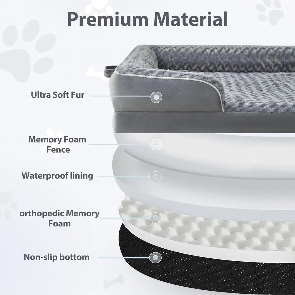 Human Dog Bed Luxury Plush Soft Safety Orthopedic Foam XXL Giant Human Size Dog Bed Pet Bed For Human