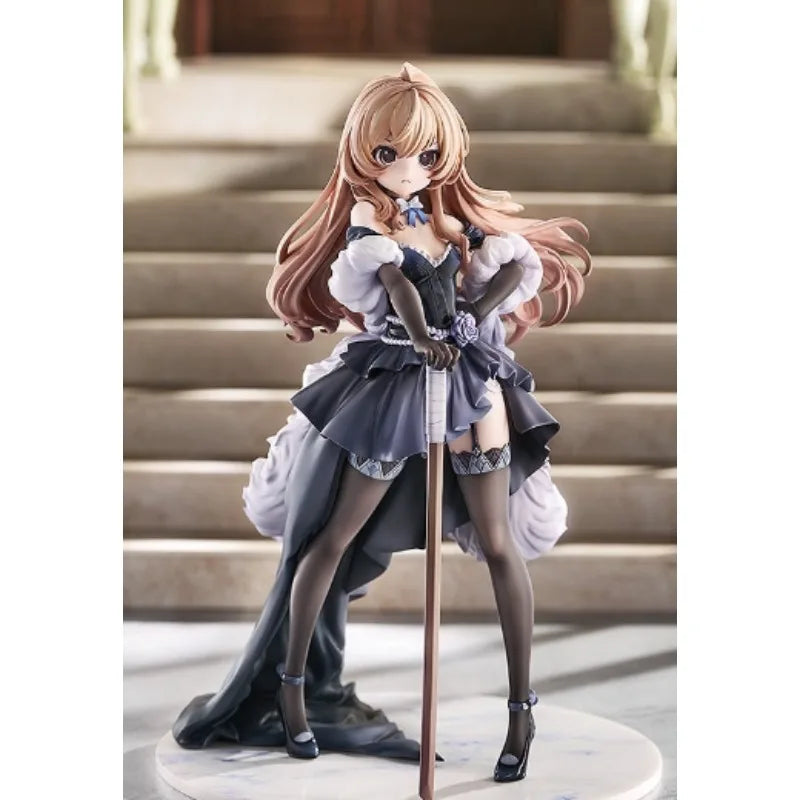 Toradora! Taiga Aisaka evening dress 100% Original genuine 230mm PVC Action Anime Figure Model Toys Figure Collection Doll Gift