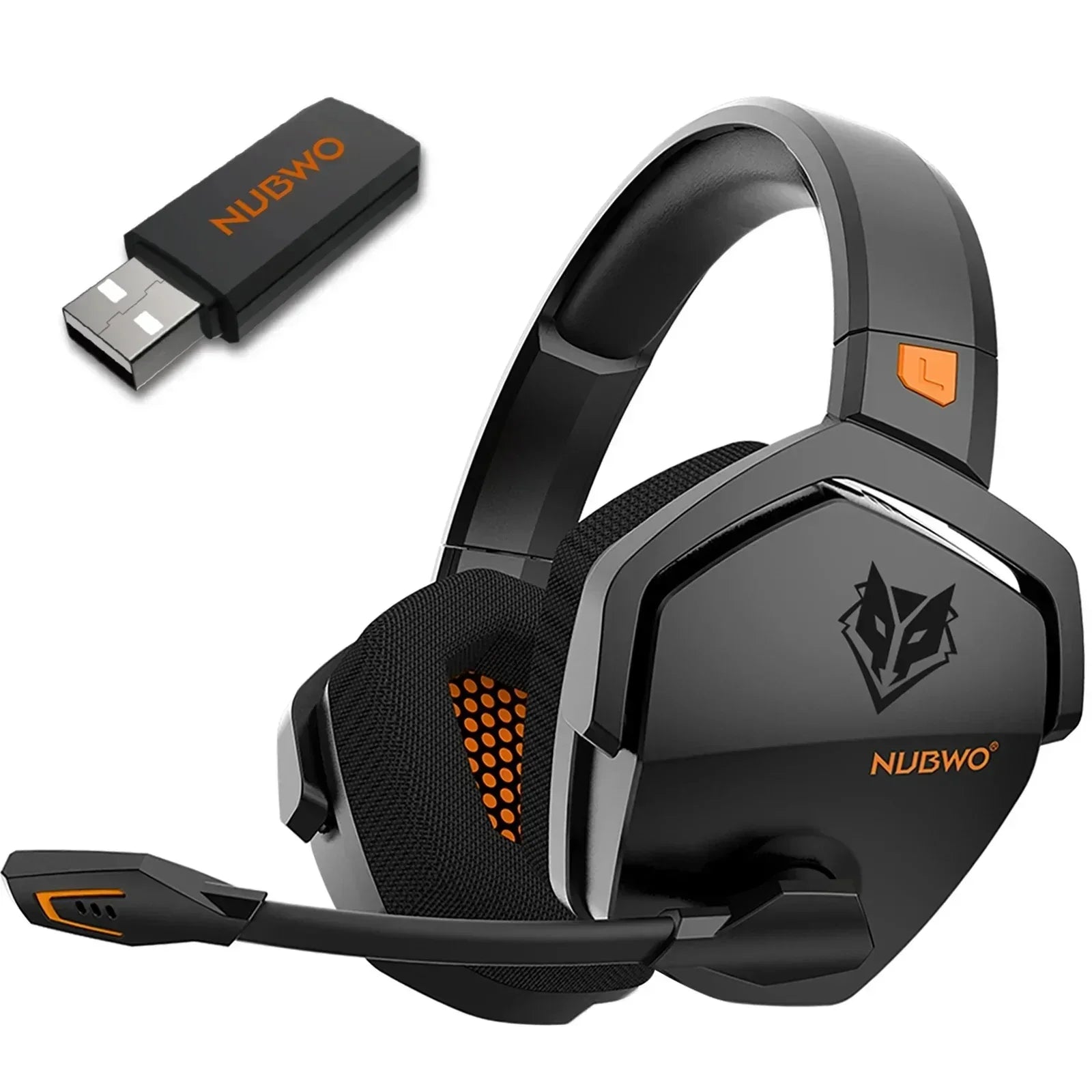 NUBWO G06 Dual Wireless Headsets Gamer 2.4GHz Bluetooth 5.3 Gaming Headphones with Microphone for PS5, PS4, PC, Mobile, Switch