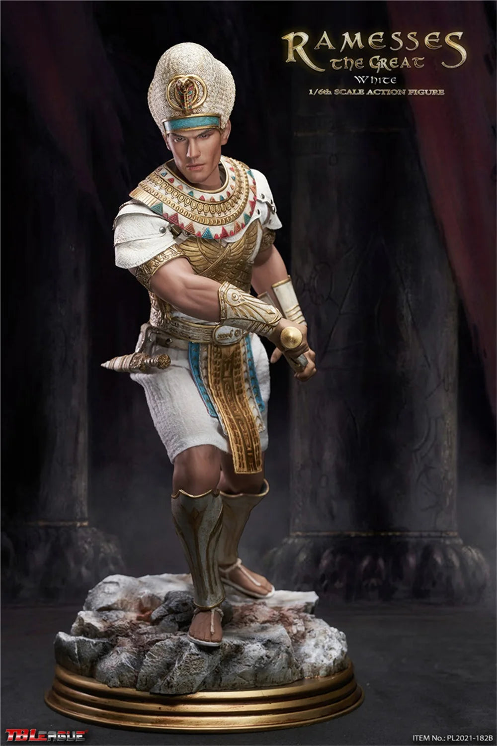 1/6 TBLeague PL2021-182B Ramesses the Great White Version Warrior Full Set Moveable Action with Platform Bracket Gift For Fans