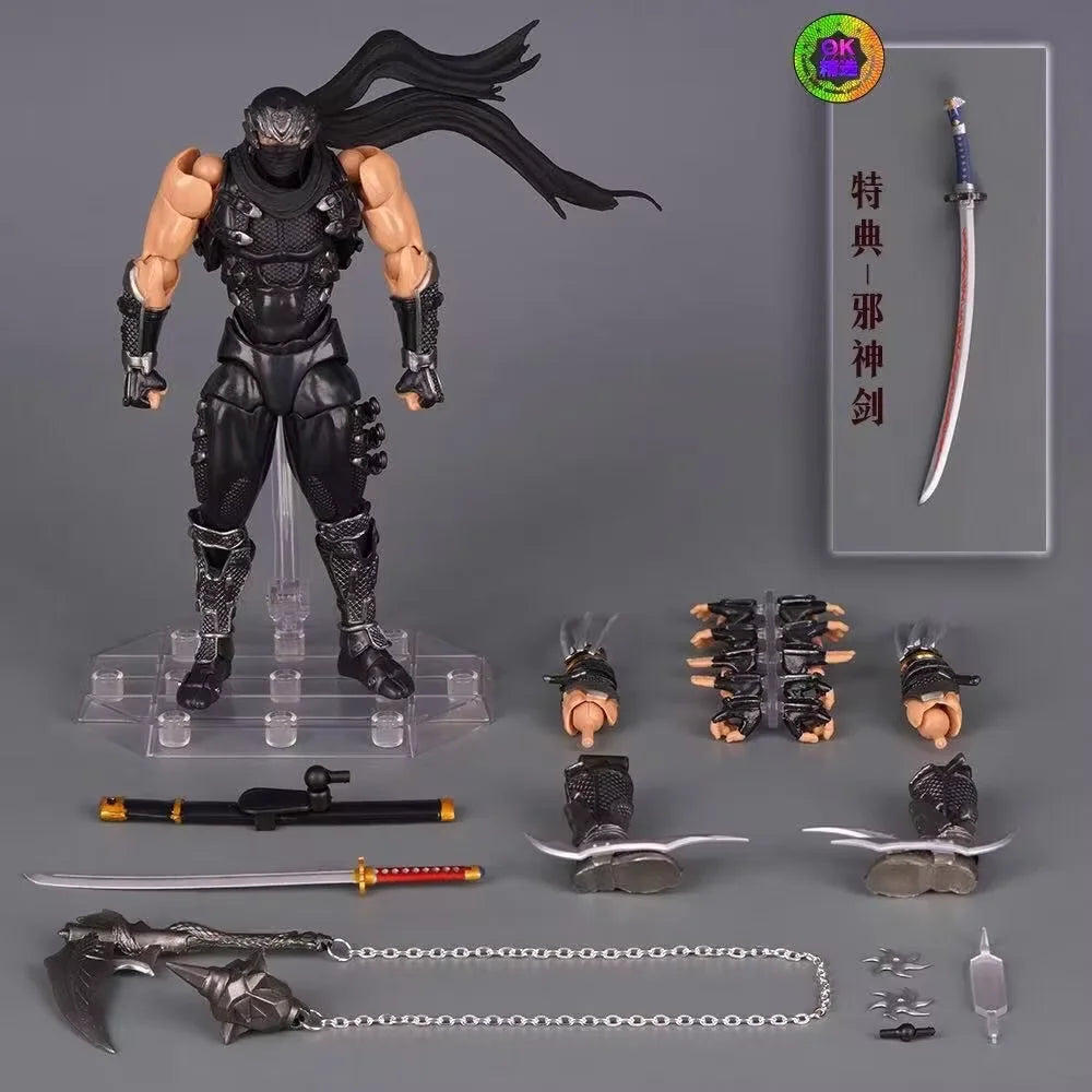 In Stock Ryu Hayabusa Ninja Gaiden Revoltech 1/12 Amazing Yamaguchi Action Anime Figures Collection PVC Movable Model Toys Gifts