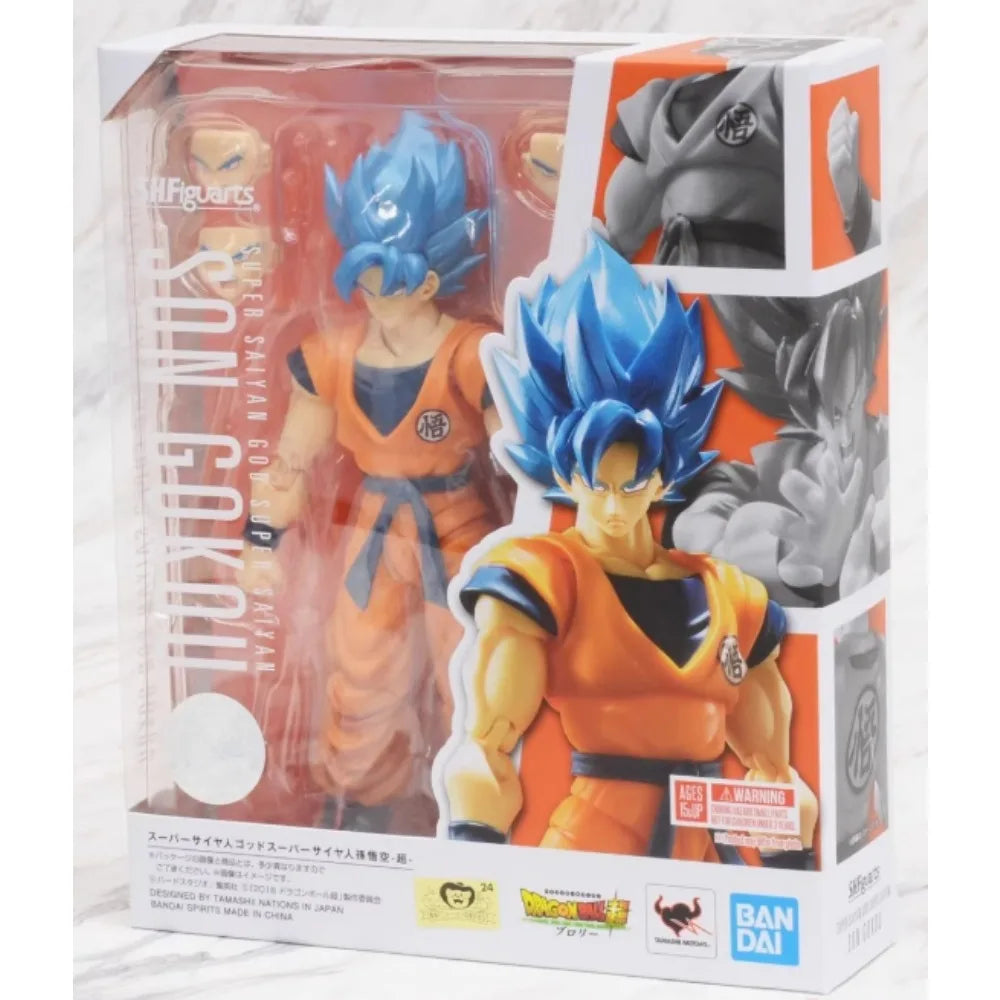 Original BANDAI Dragon Ball Superhero Theater Version Piccolo Gohan Goku Vegeta SHF Anime Action Figures Collection Model Toy
