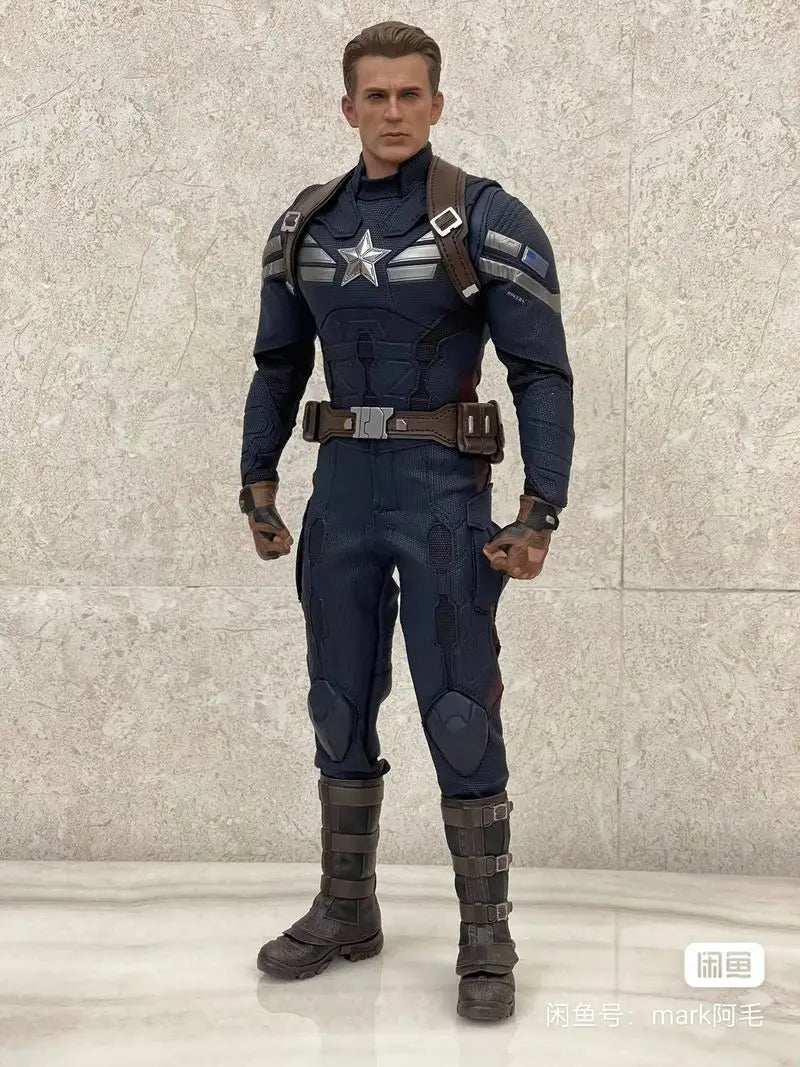 Marvel Avengers 4 Authentic Captain America Undercover Suit Action Figure Handmade Collection Toy Ht MMS607 Ornament
