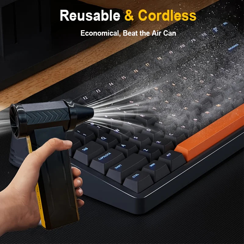 800000 RPM Brushless 10000mAh Motor Electric Turbo Jet Fan High-Speed Turbo Violent Fan Rechargeable Powerful Dust Blower