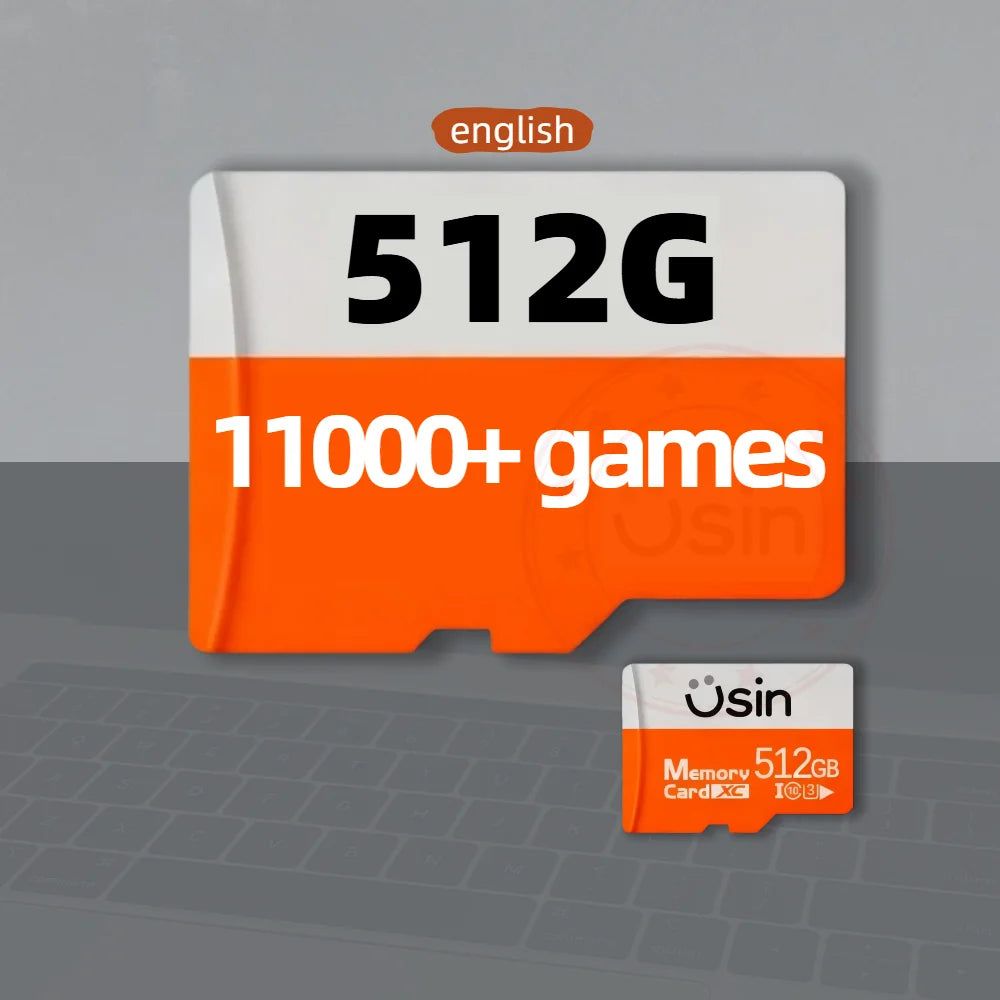 Game SD Card For Anbernic RG Rotate RGROTATE Memory TF Android Portable Handheld Retro Gaming Console 512G 256G 128G 64G