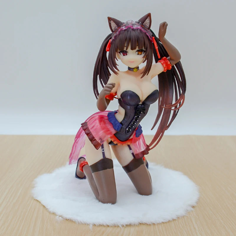 13cm KDcolle Date A Live Kurumi Tokisaki Wedding Dress Anime Figure Date A Bullet Yatogami Tohka Action Figure Model Doll Toys